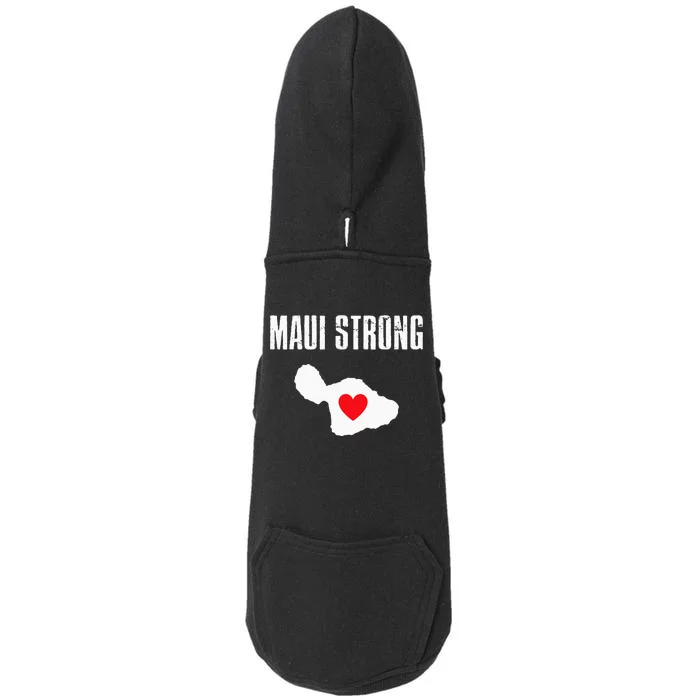 Pray For Maui Hawaii Strong Doggie 3-End Fleece Hoodie