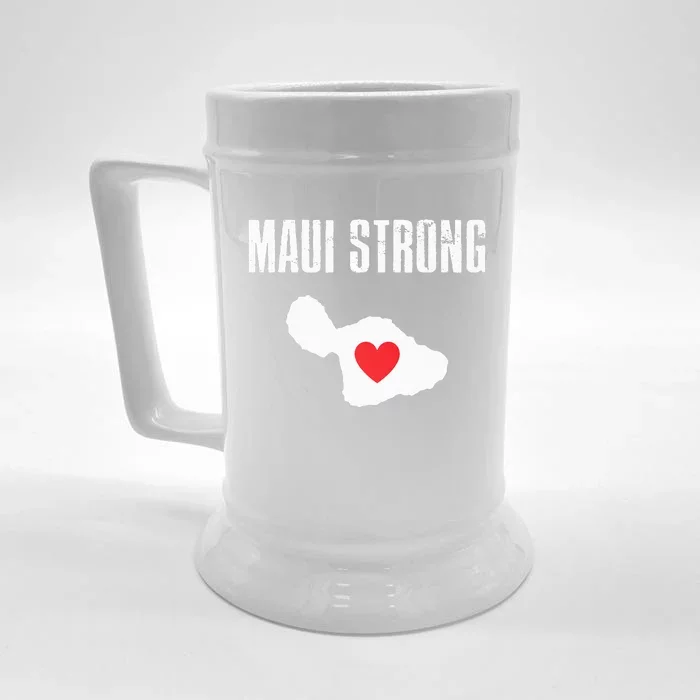 Pray For Maui Hawaii Strong Front & Back Beer Stein