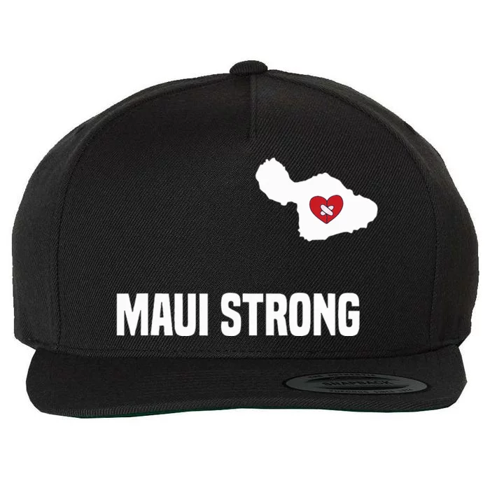 Pray For Maui Hawaii Strong Maui Wool Snapback Cap