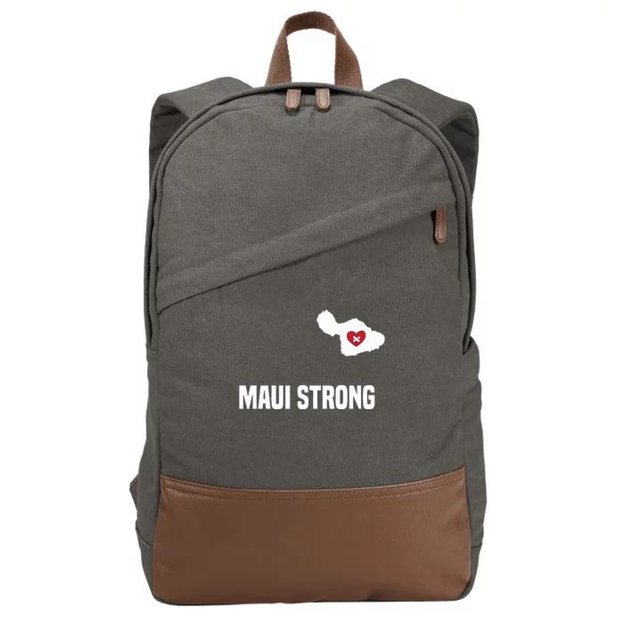 Pray For Maui Hawaii Strong Maui Cotton Canvas Backpack