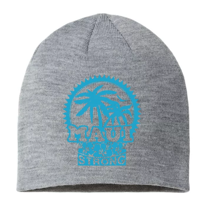 Pray For Maui Hawaii Strong Maui Support Hawaii 8 1/2in Sustainable Knit Beanie