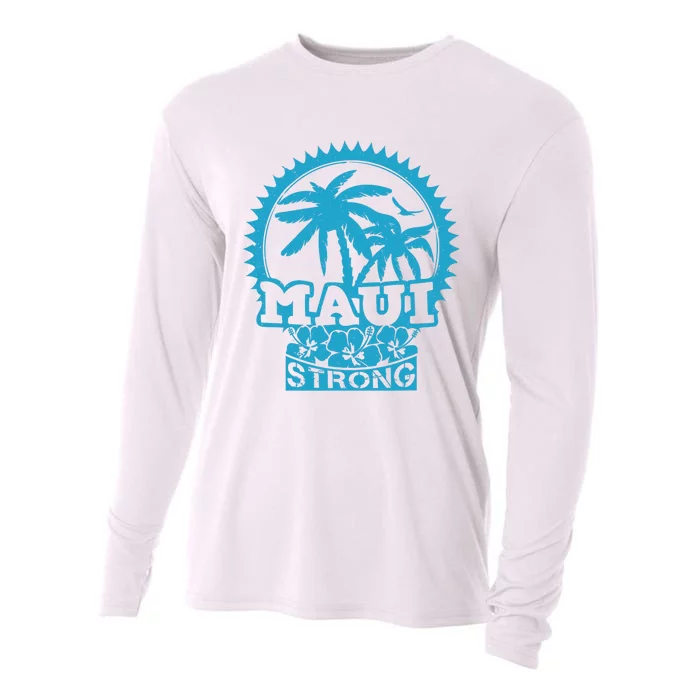 Pray For Maui Hawaii Strong Maui Support Hawaii Cooling Performance Long Sleeve Crew