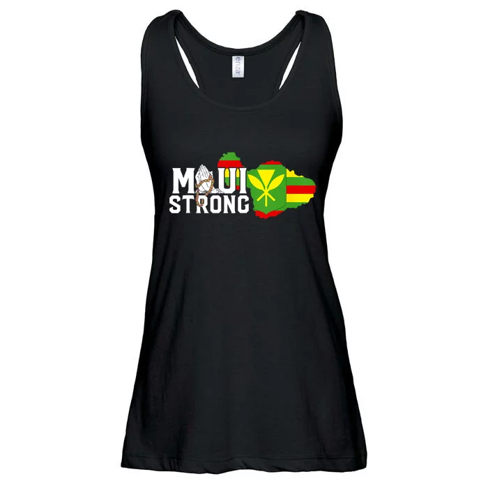 Pray For Maui Hawaii Strong We Stay With Maui Ladies Essential Flowy Tank