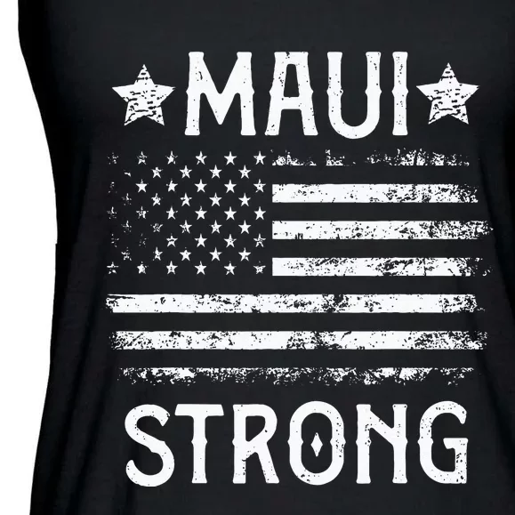 Pray For Maui Hawaii Strong Ladies Essential Flowy Tank