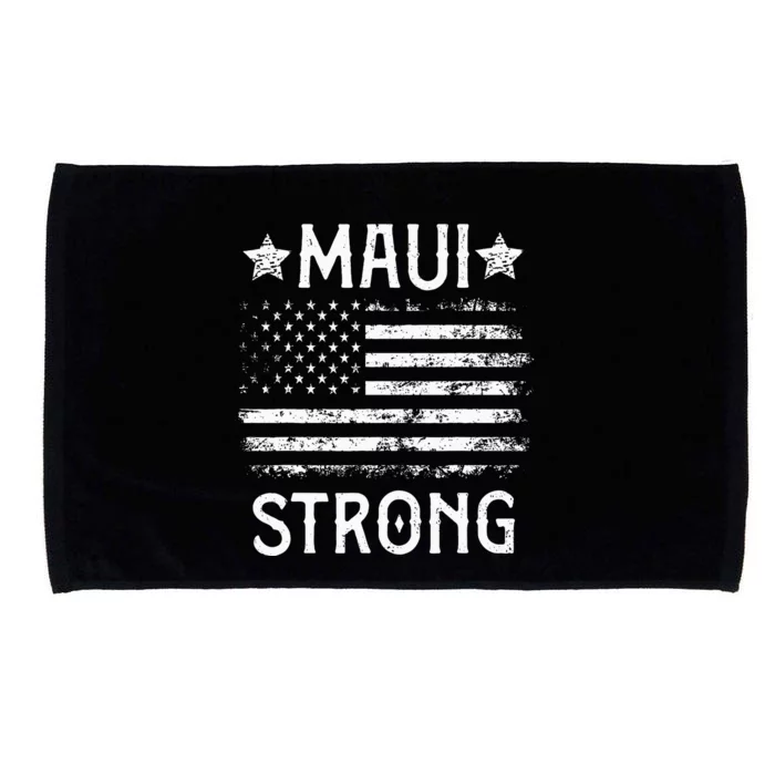 Pray For Maui Hawaii Strong Microfiber Hand Towel