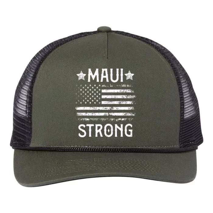 Pray For Maui Hawaii Strong Retro Rope Trucker Hat Cap