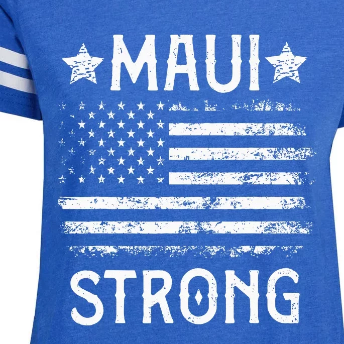 Pray For Maui Hawaii Strong Enza Ladies Jersey Football T-Shirt