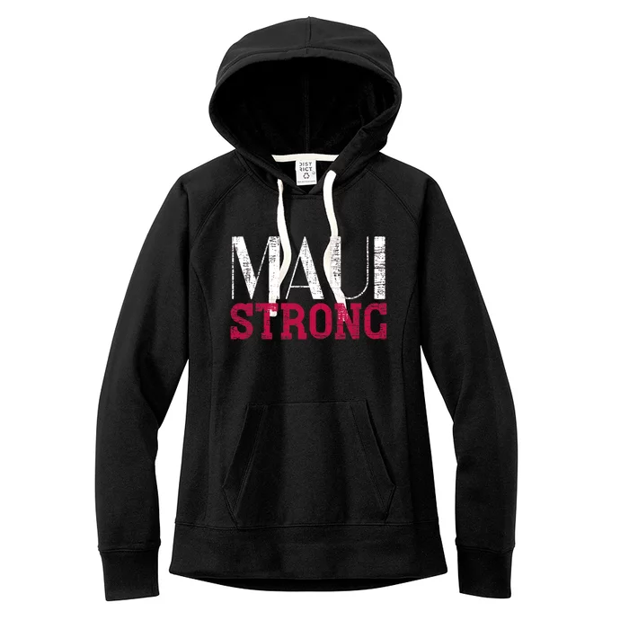 Pray For Maui Hawaii Strong Support Hawaii Women's Fleece Hoodie