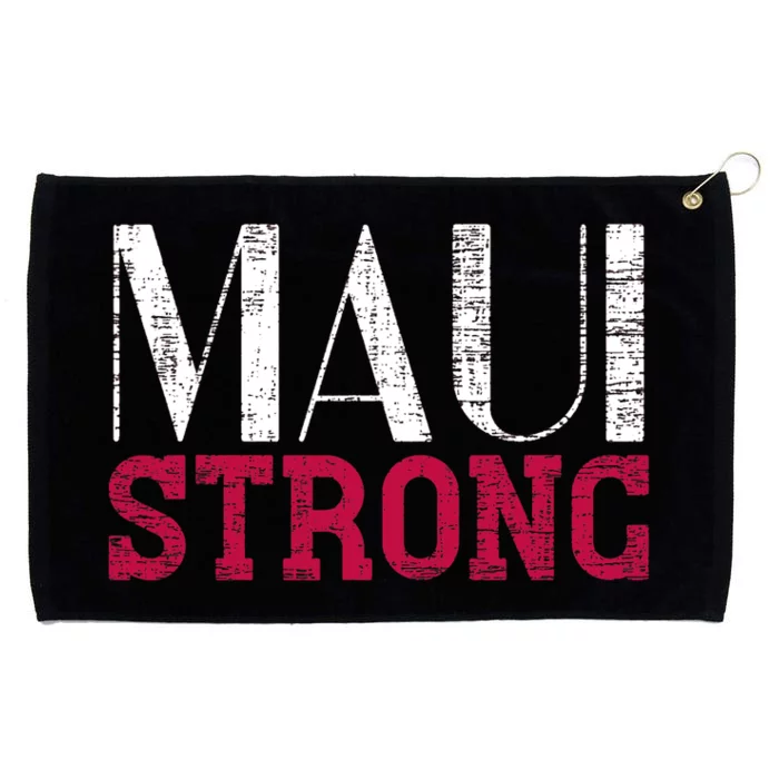 Pray For Maui Hawaii Strong Support Hawaii Grommeted Golf Towel