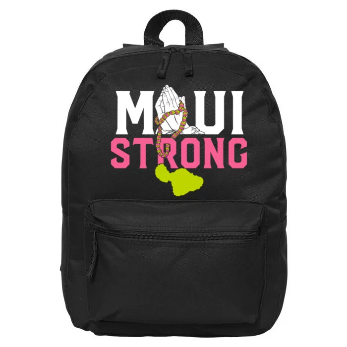 Pray For Maui Hawaii Strong 16 in Basic Backpack