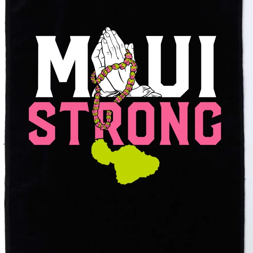 Pray For Maui Hawaii Strong Platinum Collection Golf Towel