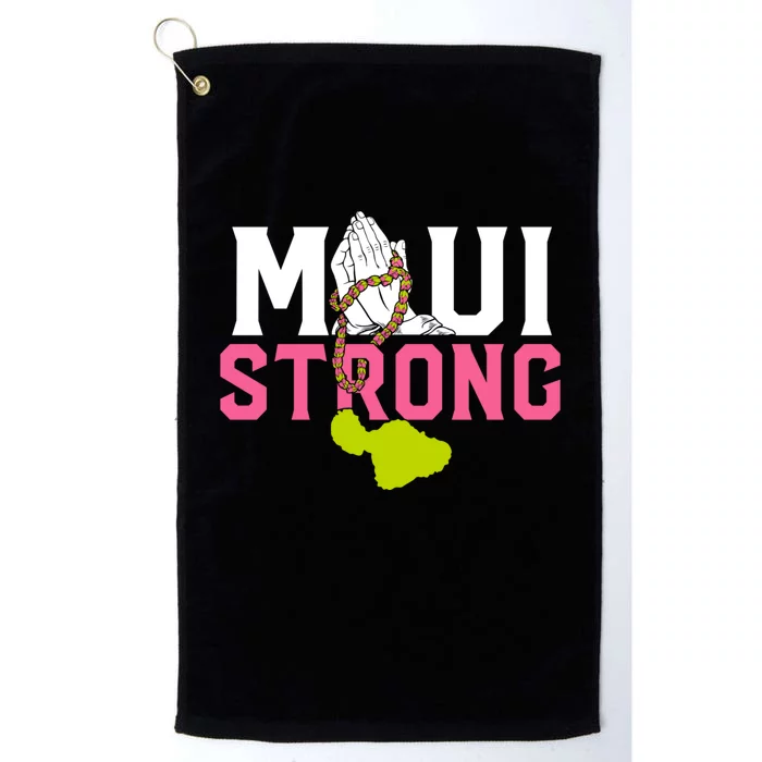 Pray For Maui Hawaii Strong Platinum Collection Golf Towel