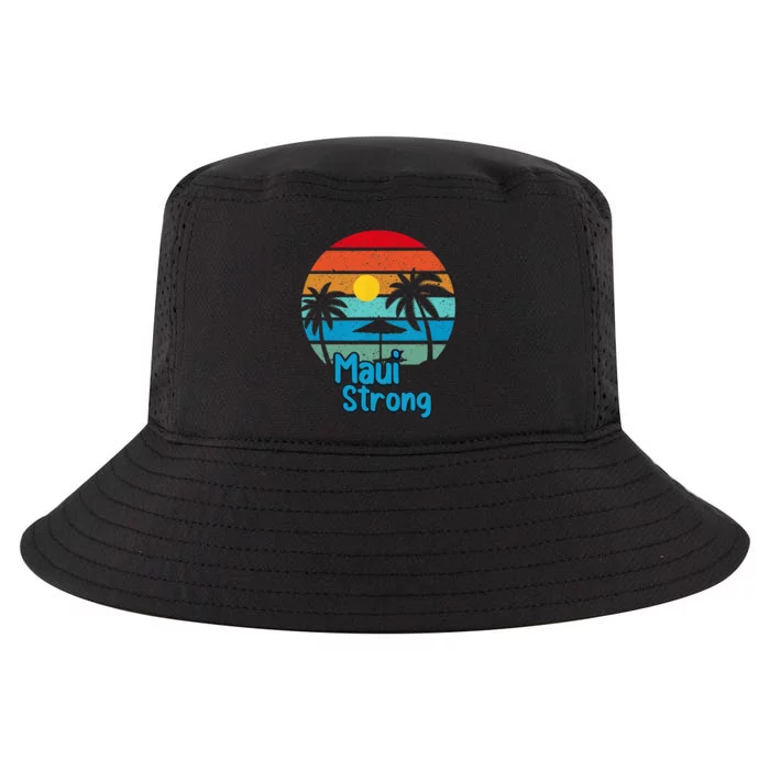 Pray For Maui Hawaii Strong Cool Comfort Performance Bucket Hat