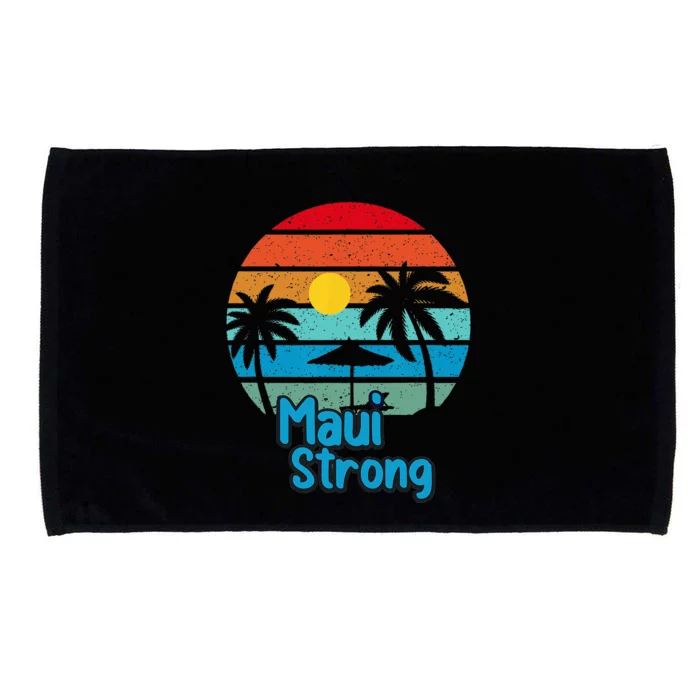 Pray For Maui Hawaii Strong Microfiber Hand Towel