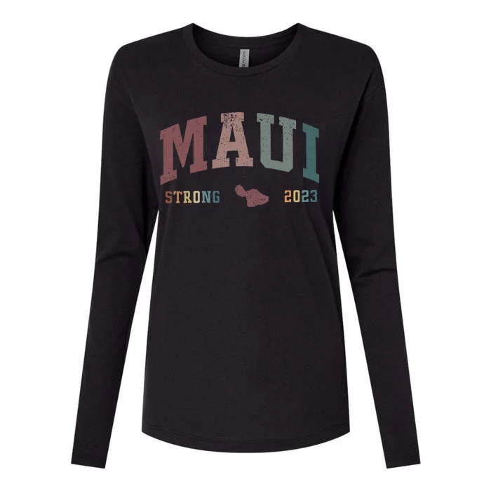 Pray For Maui Hawaii Strong Cute Womens Cotton Relaxed Long Sleeve T-Shirt