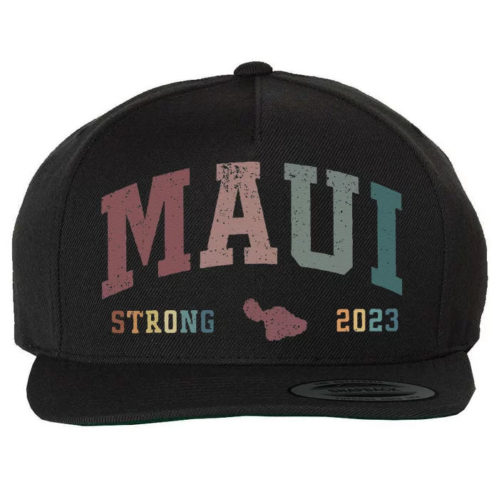 Pray For Maui Hawaii Strong Cute Wool Snapback Cap