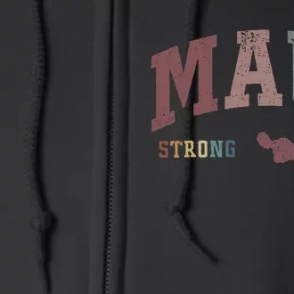 Pray For Maui Hawaii Strong Cute Full Zip Hoodie