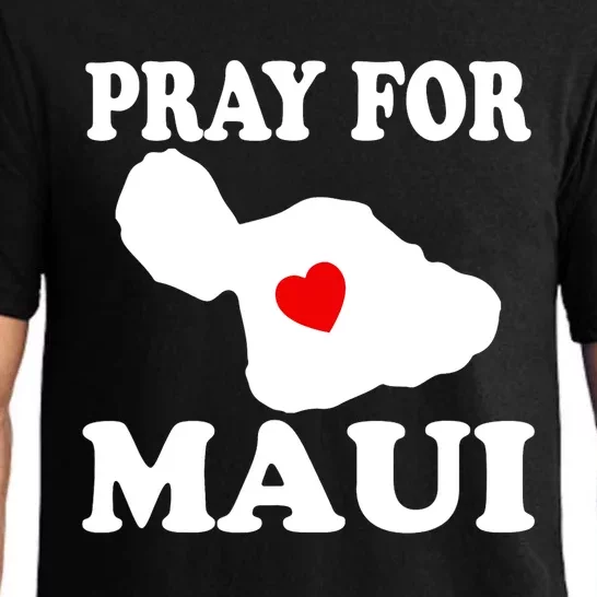 Pray For Maui Hawaii Wildflower Support Men Women Pajama Set