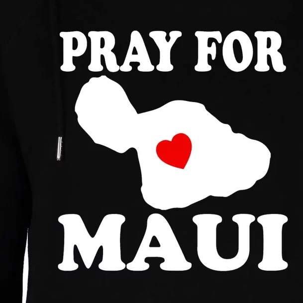 Pray For Maui Hawaii Wildflower Support Men Women Womens Funnel Neck Pullover Hood