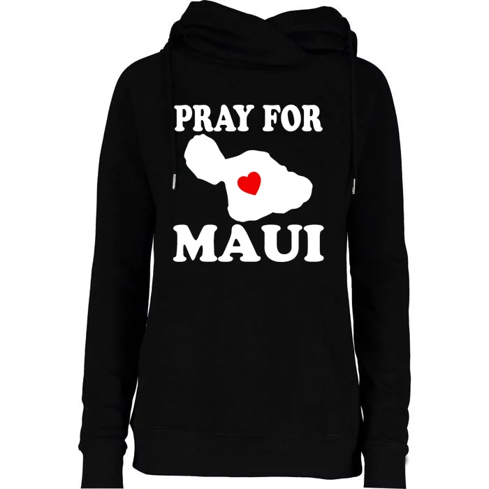 Pray For Maui Hawaii Wildflower Support Men Women Womens Funnel Neck Pullover Hood