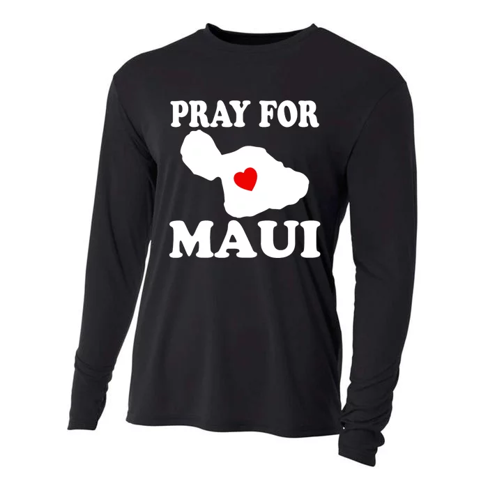 Pray For Maui Hawaii Wildflower Support Men Women Cooling Performance Long Sleeve Crew