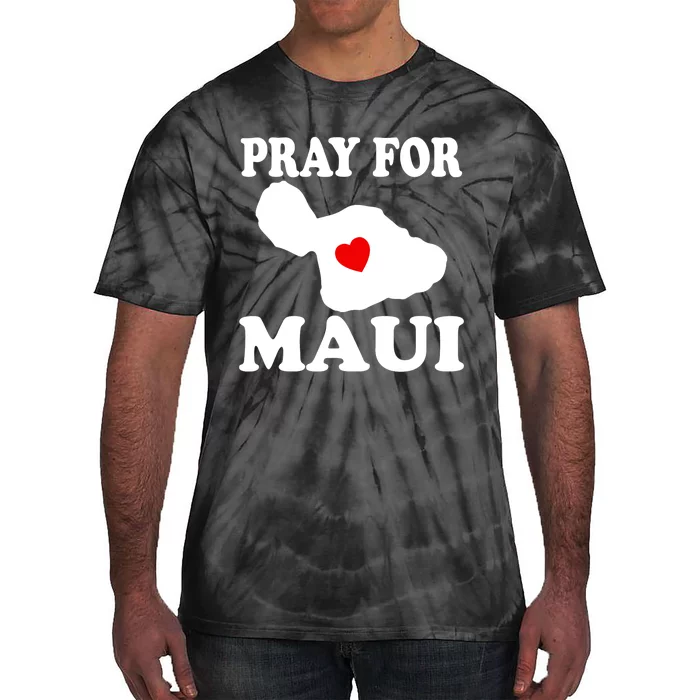 Pray For Maui Hawaii Wildflower Support Men Women Tie-Dye T-Shirt