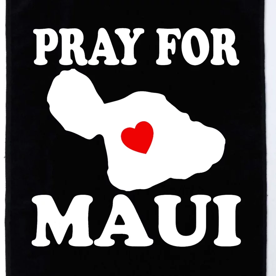 Pray For Maui Hawaii Wildflower Support Men Women Platinum Collection Golf Towel