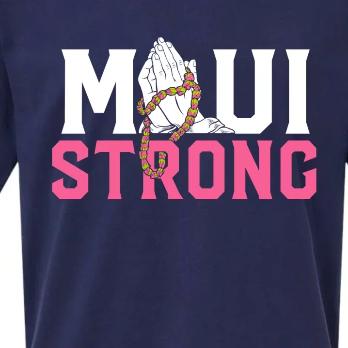 Pray For Maui Hawaii Strong Sueded Cloud Jersey T-Shirt