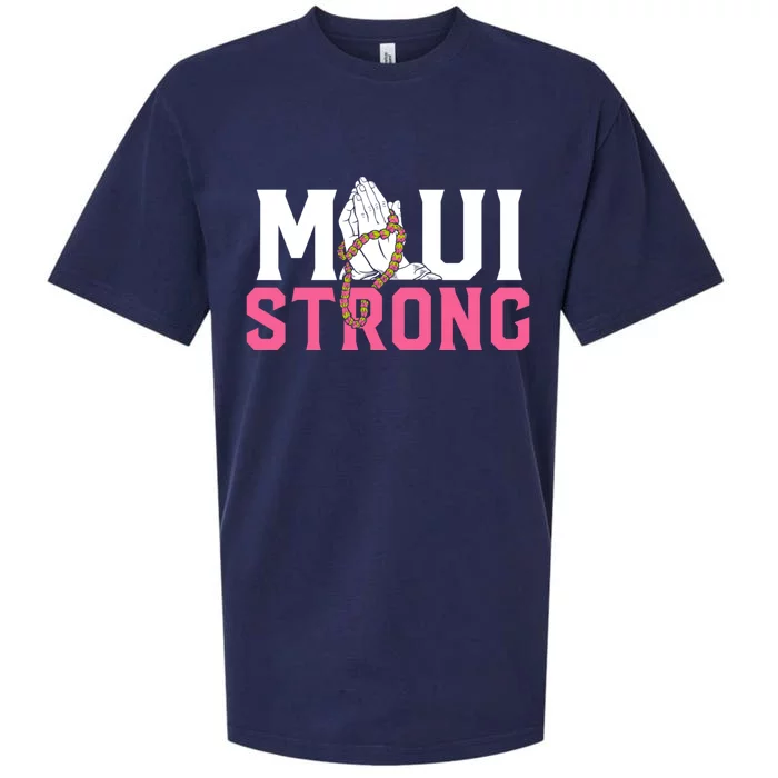 Pray For Maui Hawaii Strong Sueded Cloud Jersey T-Shirt