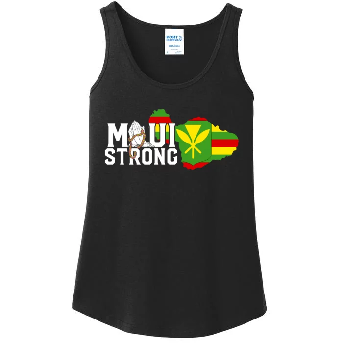 Pray For Maui Hawaii Strong Ladies Essential Tank