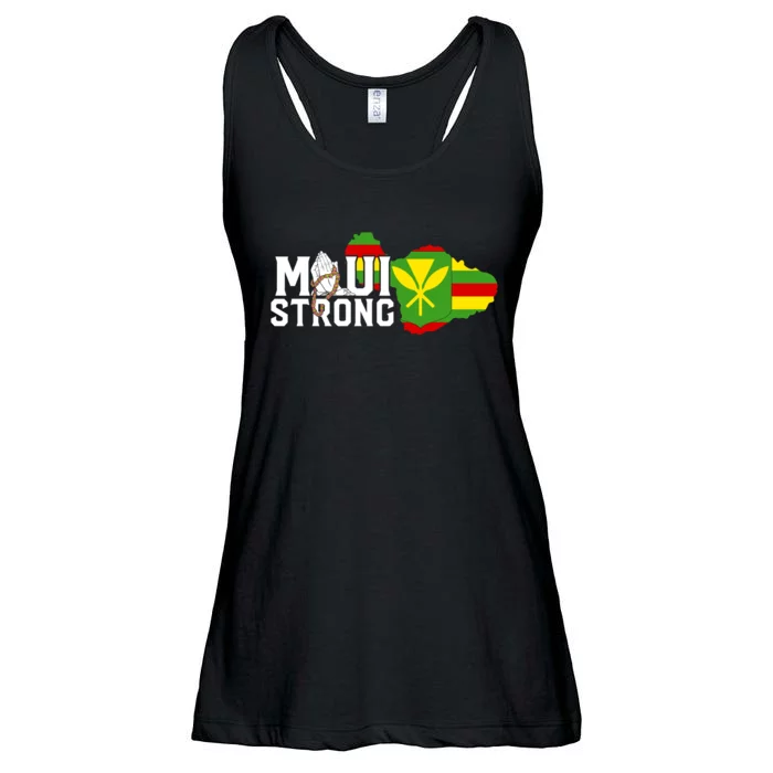 Pray For Maui Hawaii Strong Ladies Essential Flowy Tank