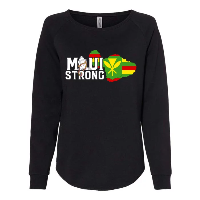 Pray For Maui Hawaii Strong Womens California Wash Sweatshirt