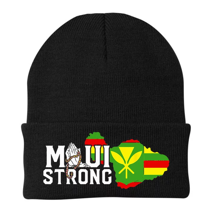 Pray For Maui Hawaii Strong Knit Cap Winter Beanie