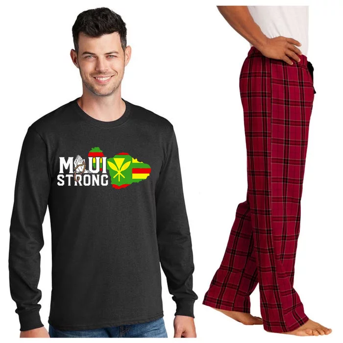 Pray For Maui Hawaii Strong Long Sleeve Pajama Set