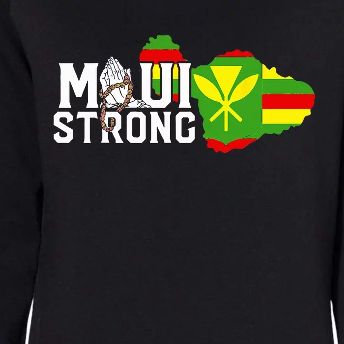 Pray For Maui Hawaii Strong Womens California Wash Sweatshirt