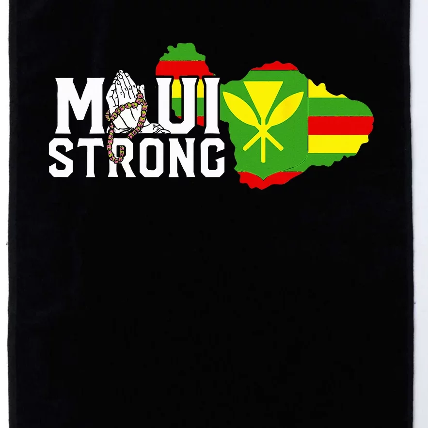 Pray For Maui Hawaii Strong Platinum Collection Golf Towel