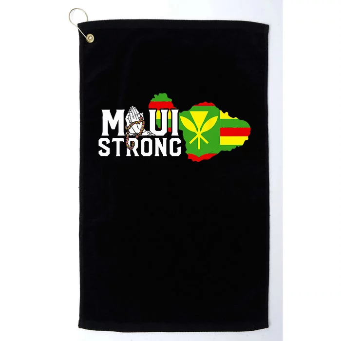 Pray For Maui Hawaii Strong Platinum Collection Golf Towel