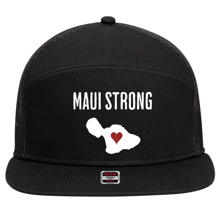 Pray For Maui Hawaii Strong 7 Panel Mesh Trucker Snapback Hat