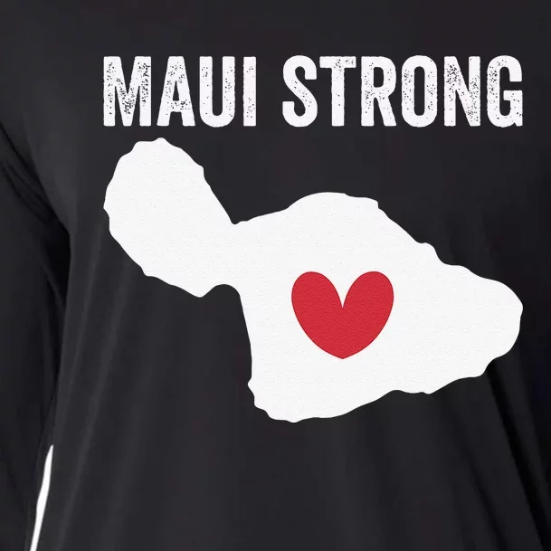 Pray For Maui Hawaii Strong Funny Cooling Performance Long Sleeve Crew