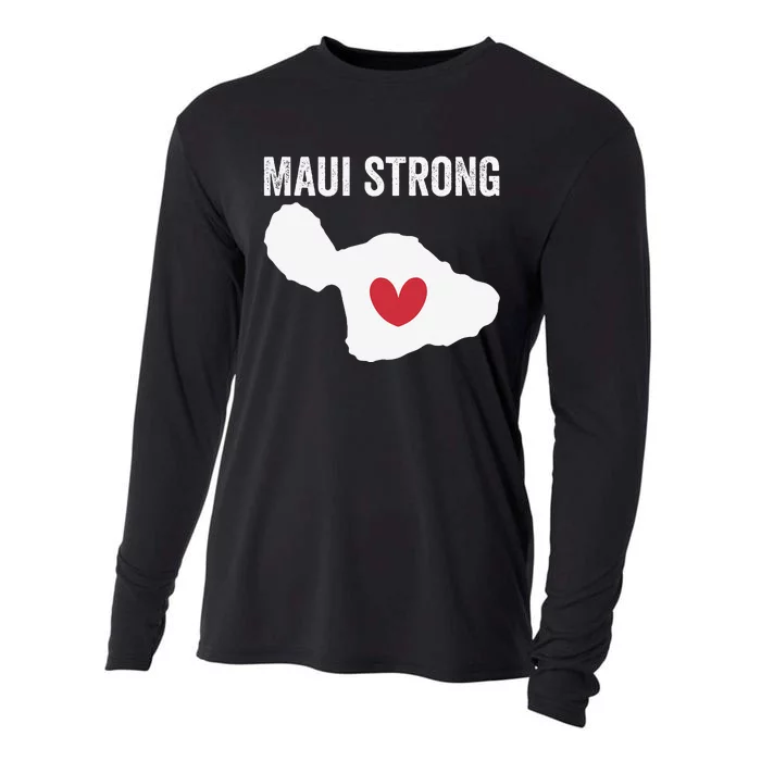 Pray For Maui Hawaii Strong Funny Cooling Performance Long Sleeve Crew