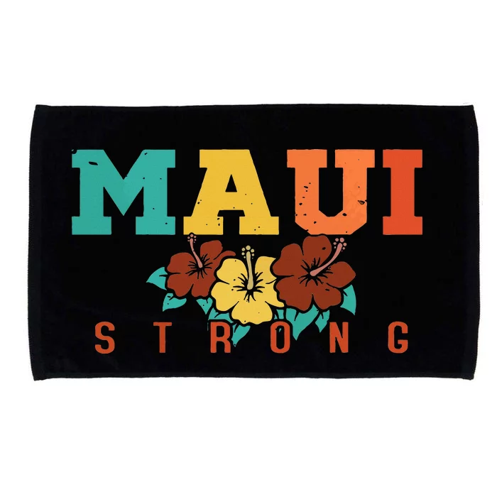 Pray For Maui Hawaii Strong Microfiber Hand Towel