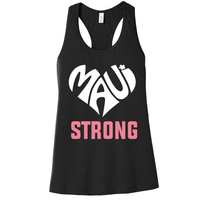 Pray For Maui Hawaii Strong Women's Racerback Tank