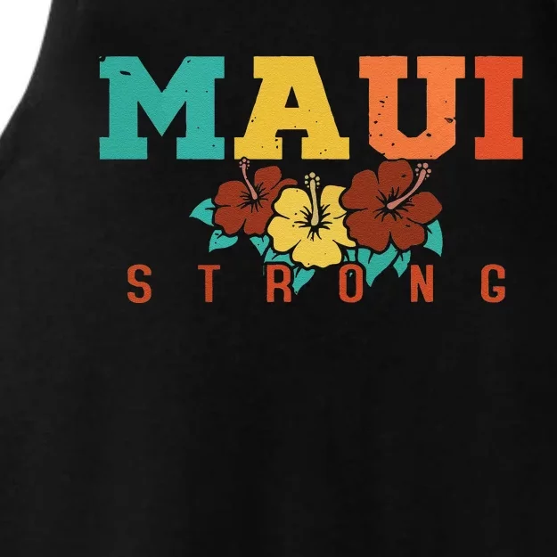 Pray For Maui Hawaii Strong Gift Ladies Tri-Blend Wicking Tank