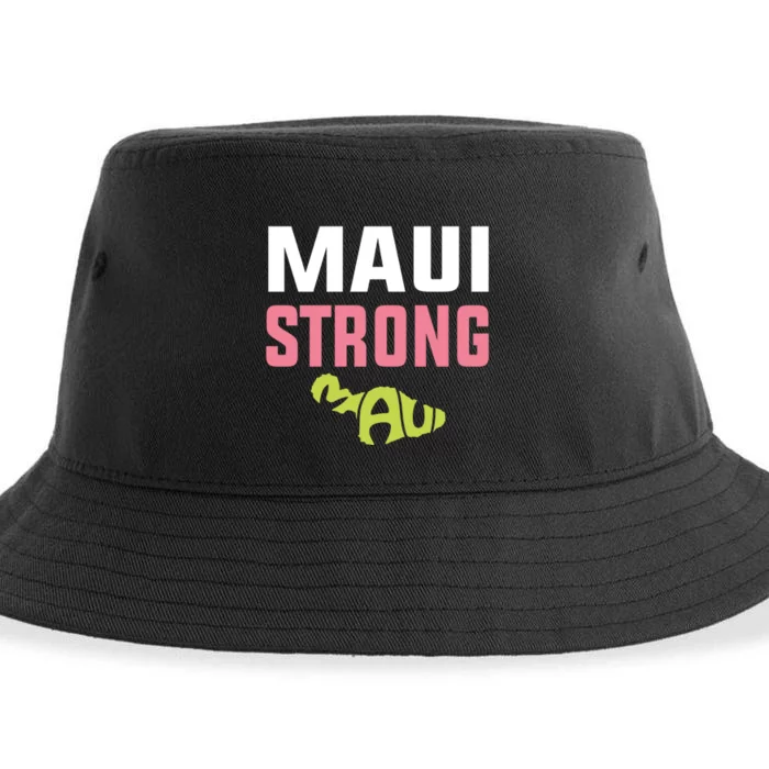 Pray For Maui Hawaii Strong Sustainable Bucket Hat