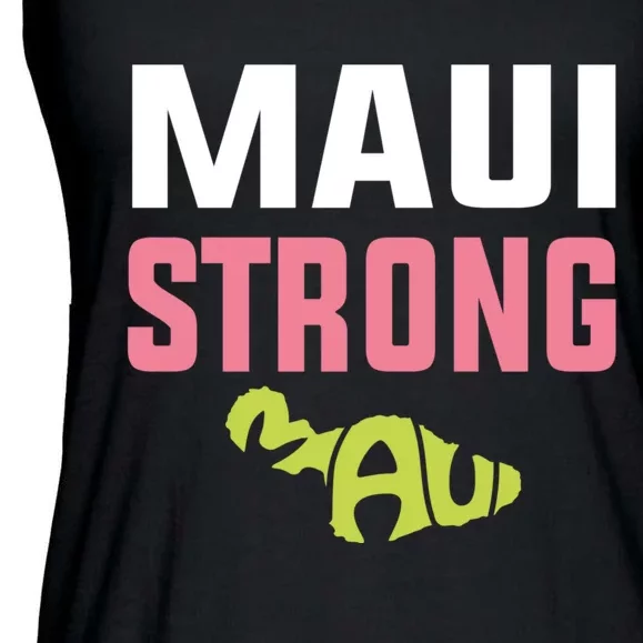 Pray For Maui Hawaii Strong Ladies Essential Flowy Tank