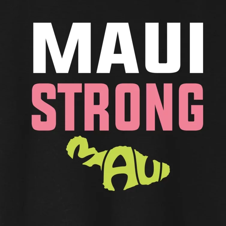 Pray For Maui Hawaii Strong Women's Crop Top Tee