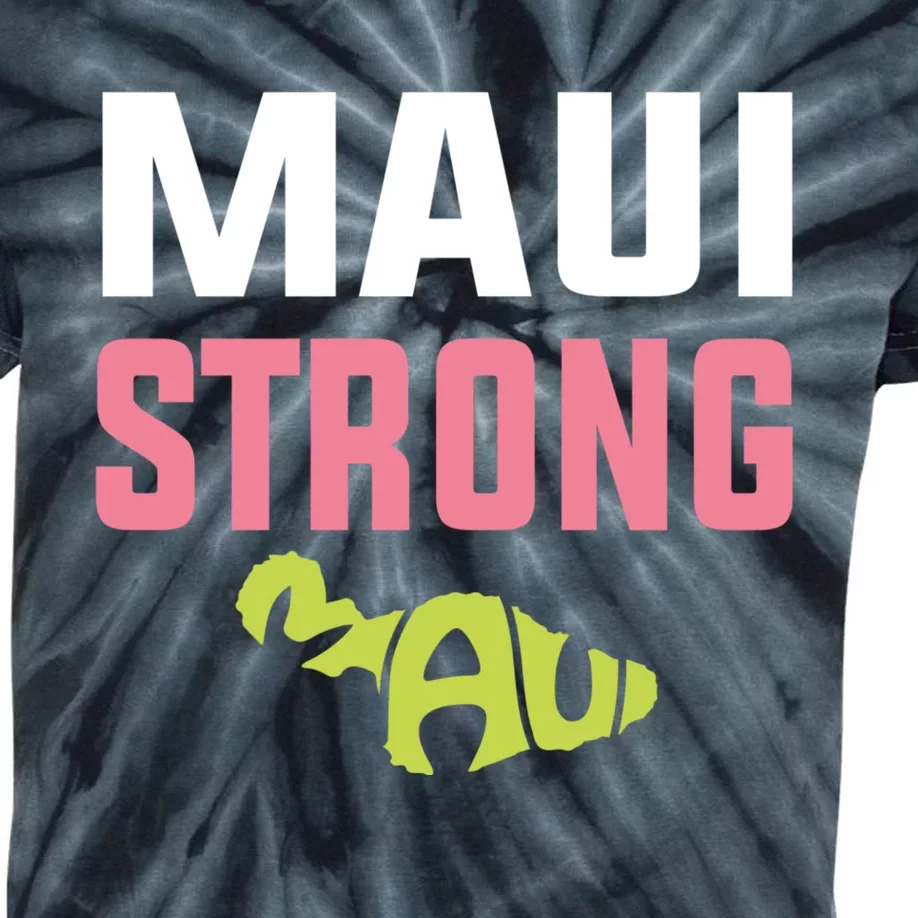 Pray For Maui Hawaii Strong Kids Tie-Dye T-Shirt