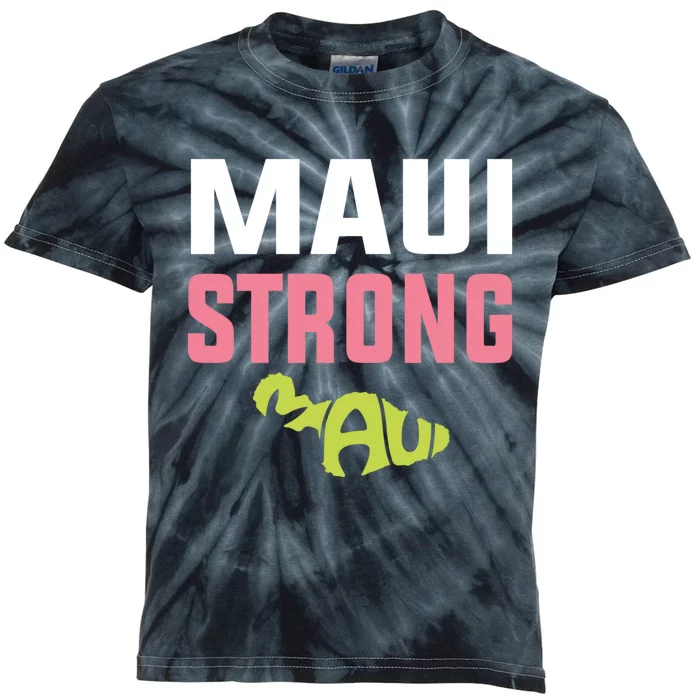 Pray For Maui Hawaii Strong Kids Tie-Dye T-Shirt