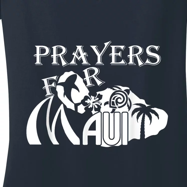 Pray For Maui Hawaii Strong Women's V-Neck T-Shirt