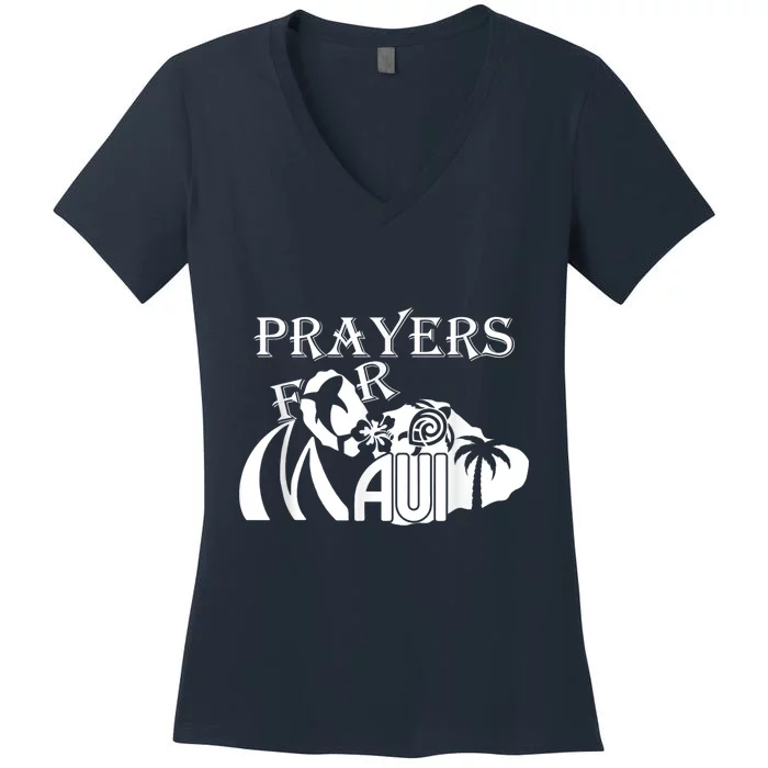 Pray For Maui Hawaii Strong Women's V-Neck T-Shirt